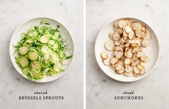 brussels sprout & sunchoke salad // loveandlemons.com