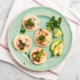 mini ceviche tacos, two ways (vegetarian & pesca)