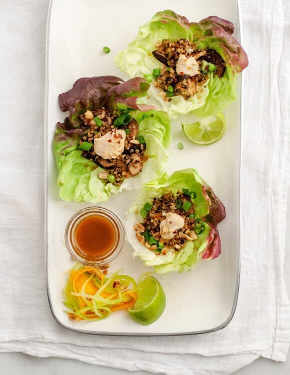 mushroom & quinoa lettuce wraps / loveandlemons.com