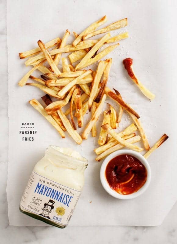 baked parsnip fries recipe - Love and Lemons