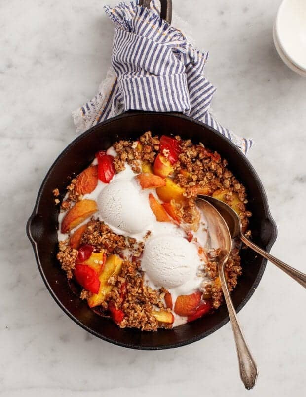 Peach & Plum Crumble Recipe - Love and Lemons