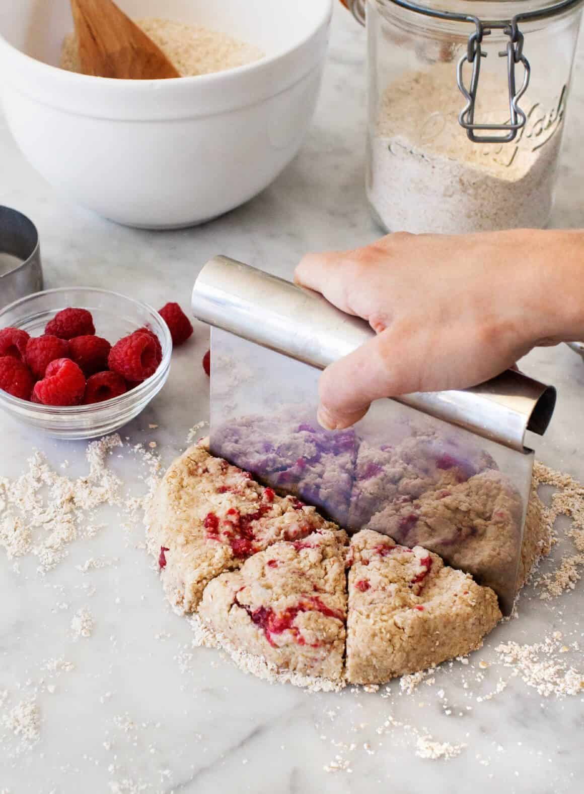 Vegan Raspberry Coconut Scones Recipe - Love and Lemons