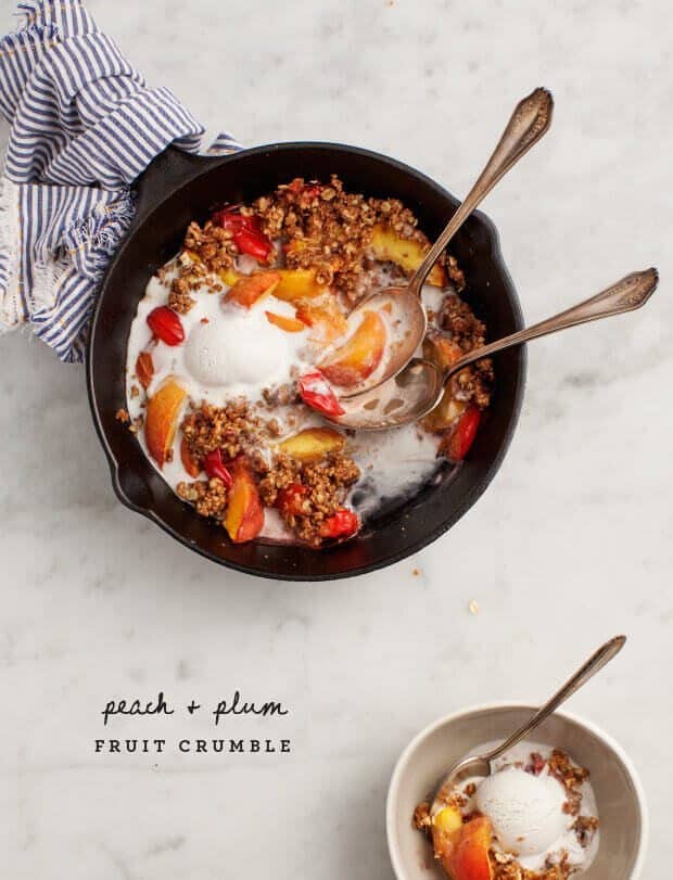 Peach & Plum Crumble
