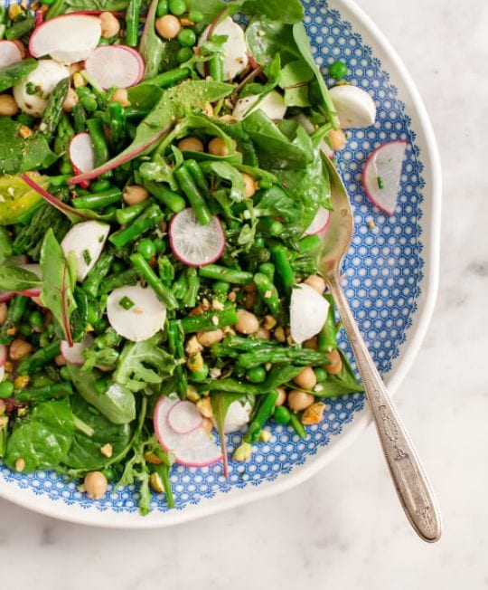 Bright Spring Green Salad Recipe Love and Lemons
