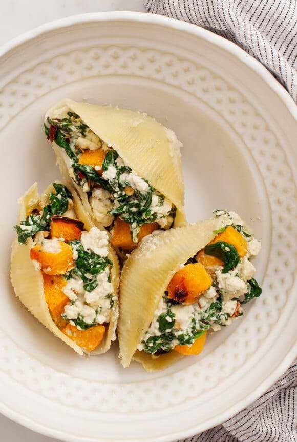 Vegan Butternut Squash Stuffed Shells Recipe  Love and Lemons