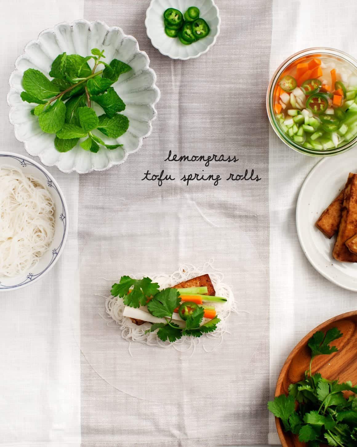 Lemongrass Banh Mi Spring Rolls