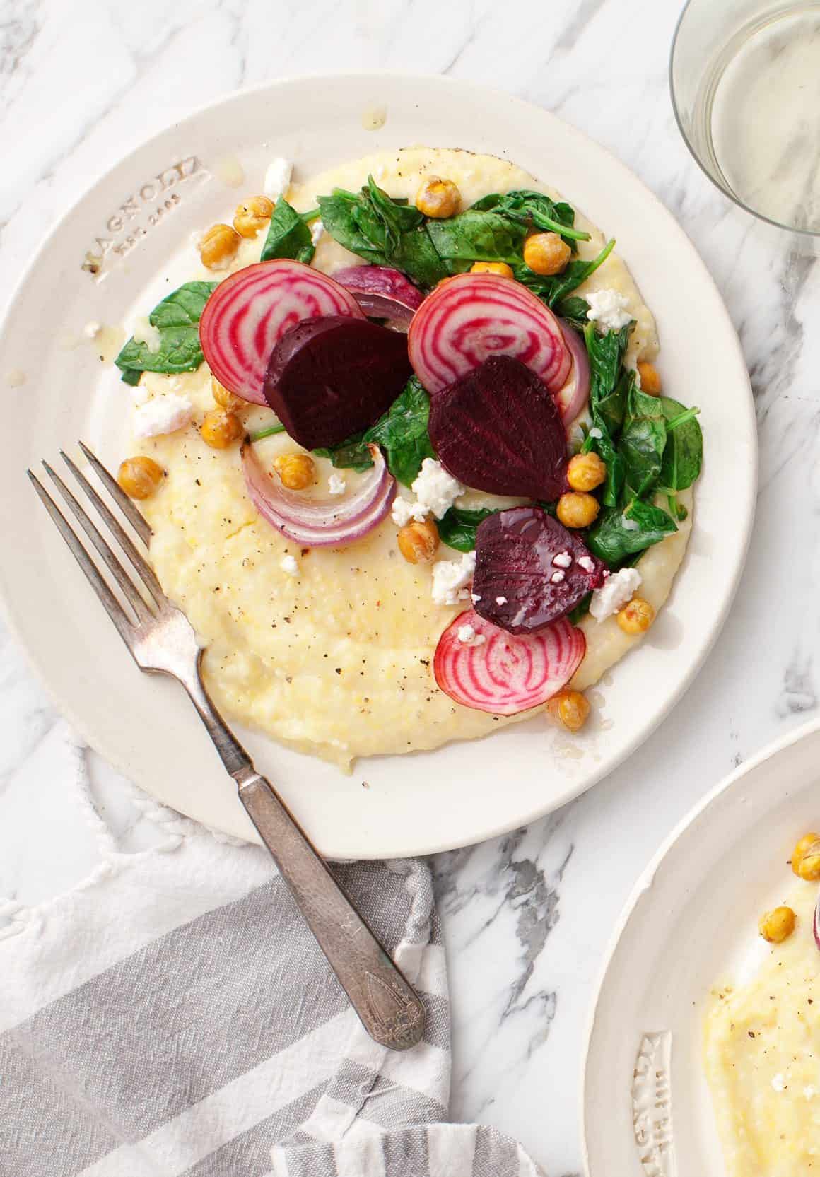 Creamy Polenta with Roasted Beets - Love and Lemons