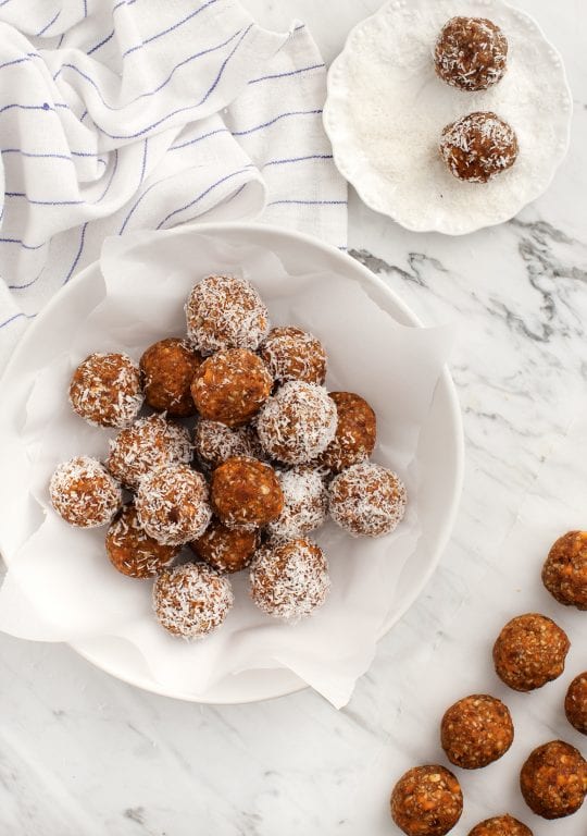 Almost-Raw Carrot Cake Bliss Balls