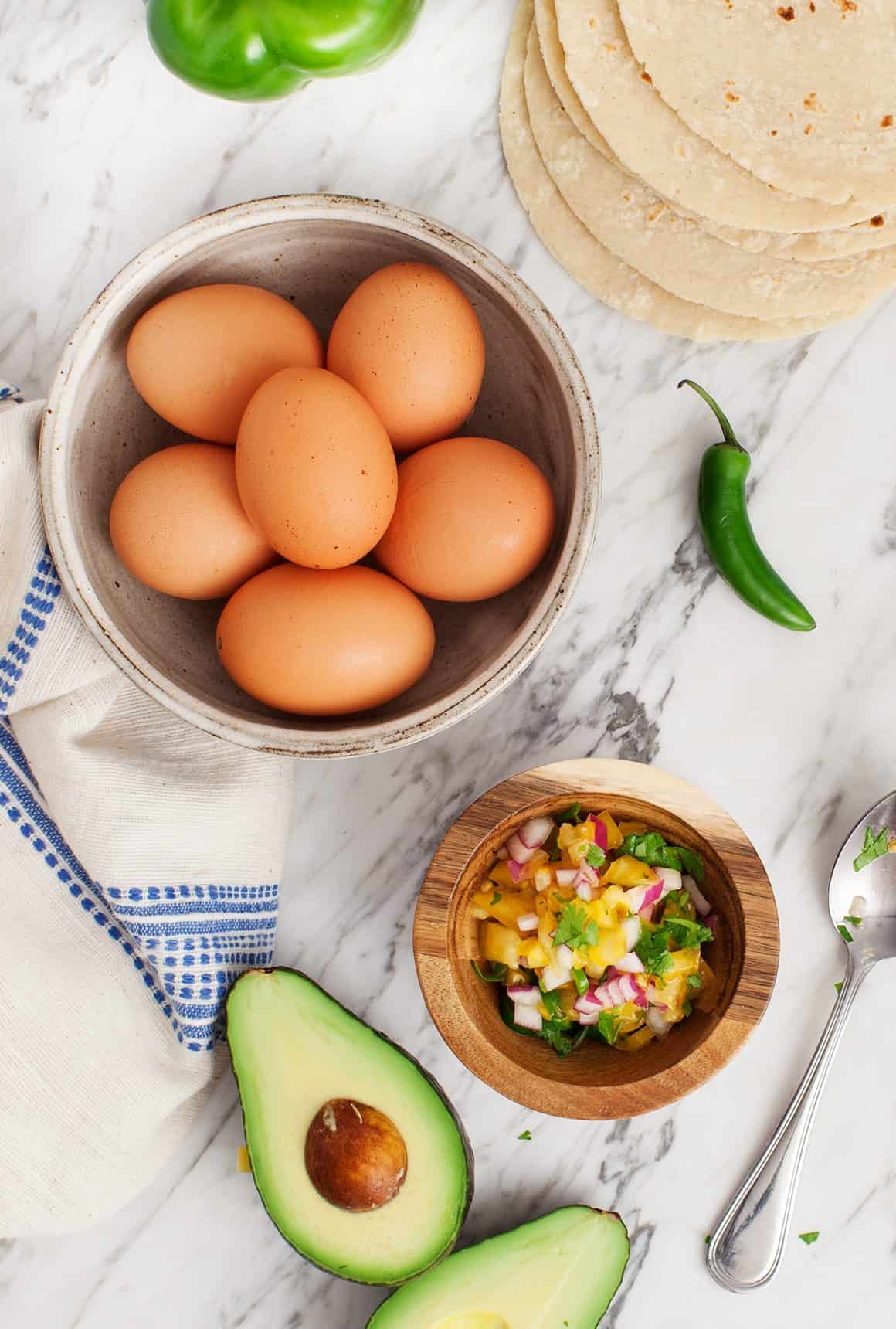 Healthy Green Breakfast Tacos