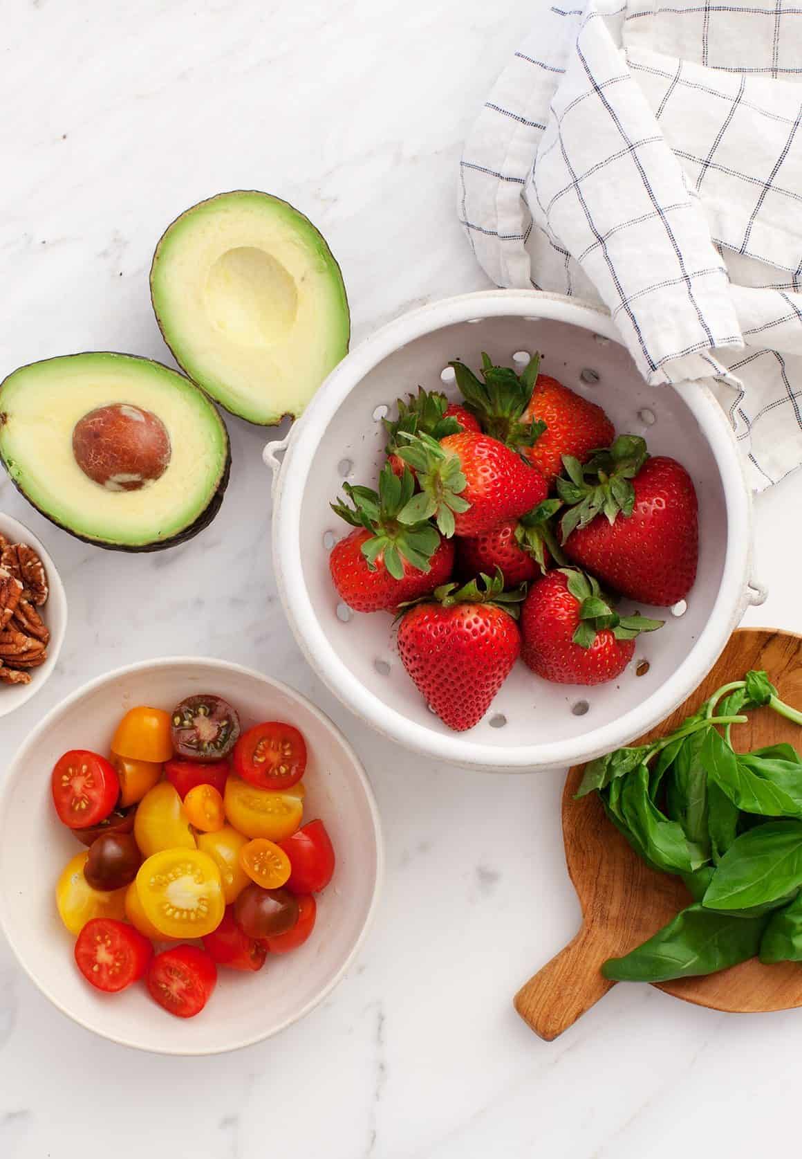 Avocado Strawberry Caprese Salad Recipe  Love and Lemons