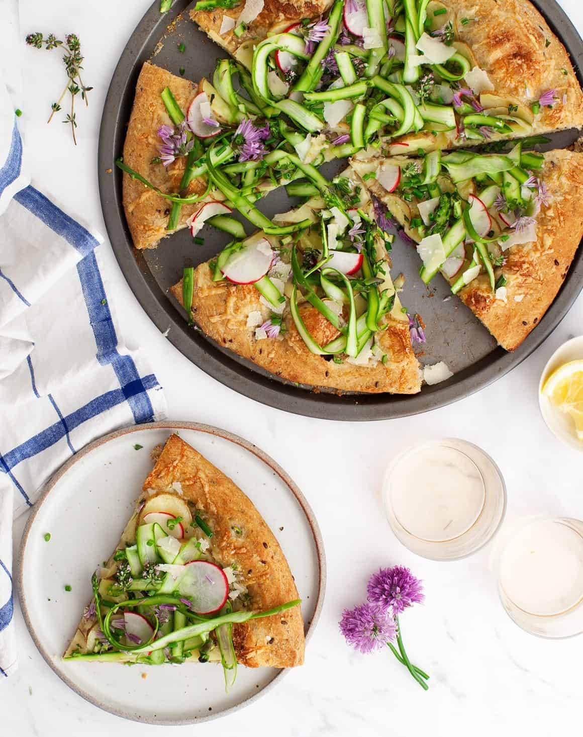 Farmers Market Asparagus & Potato Pizza