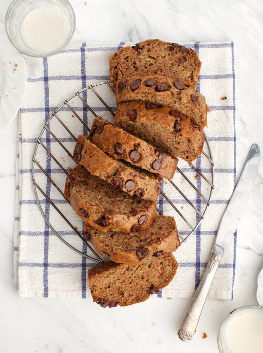 Almond Chocolate Chip Zucchini Bread