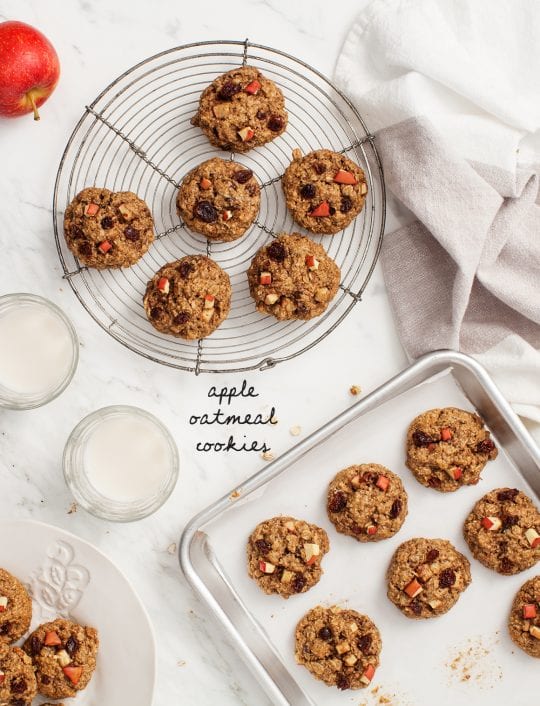 Apple Oatmeal Raisin Cookies