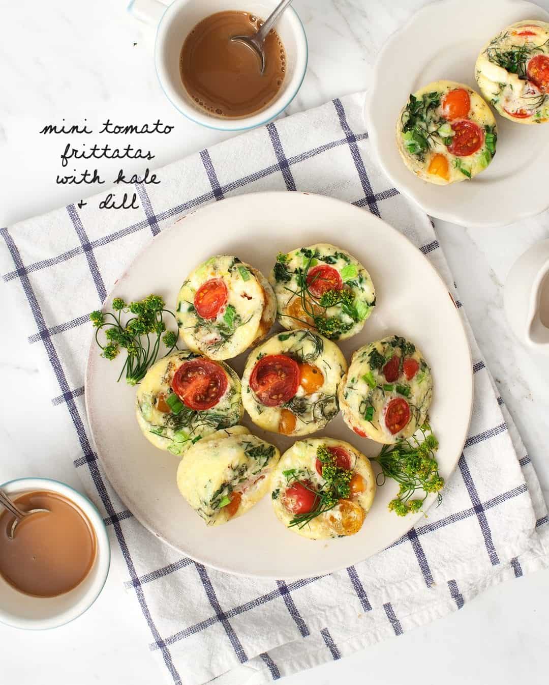 Mini Tomato Frittatas with Dill