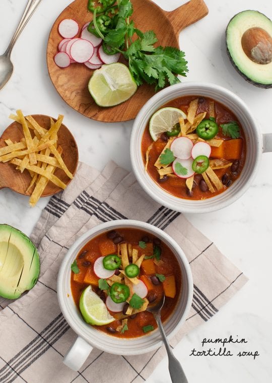 Pumpkin Tortilla Soup