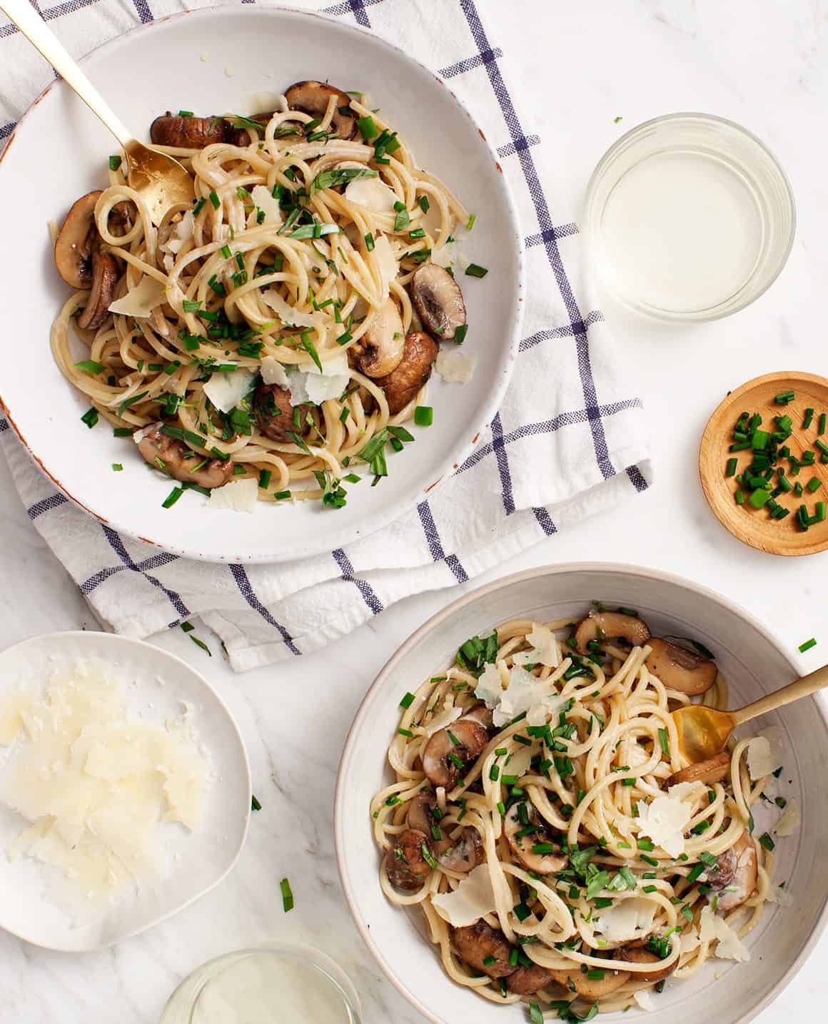 Herb & Garlic Mushroom Pasta Recipe Love and Lemons