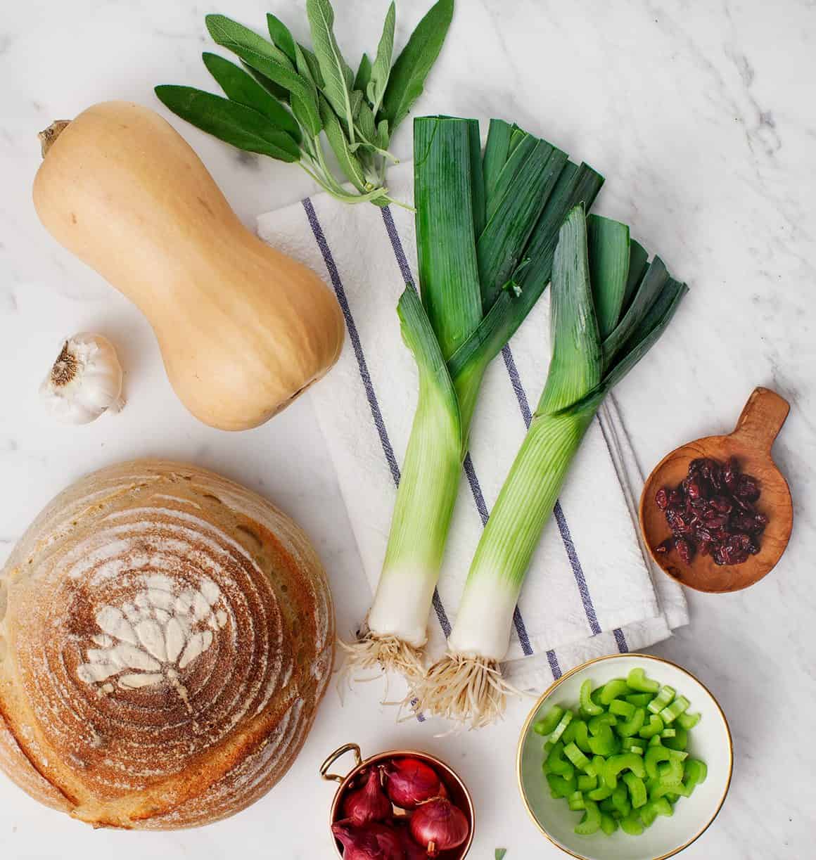 Butternut Squash & Leek Stuffing